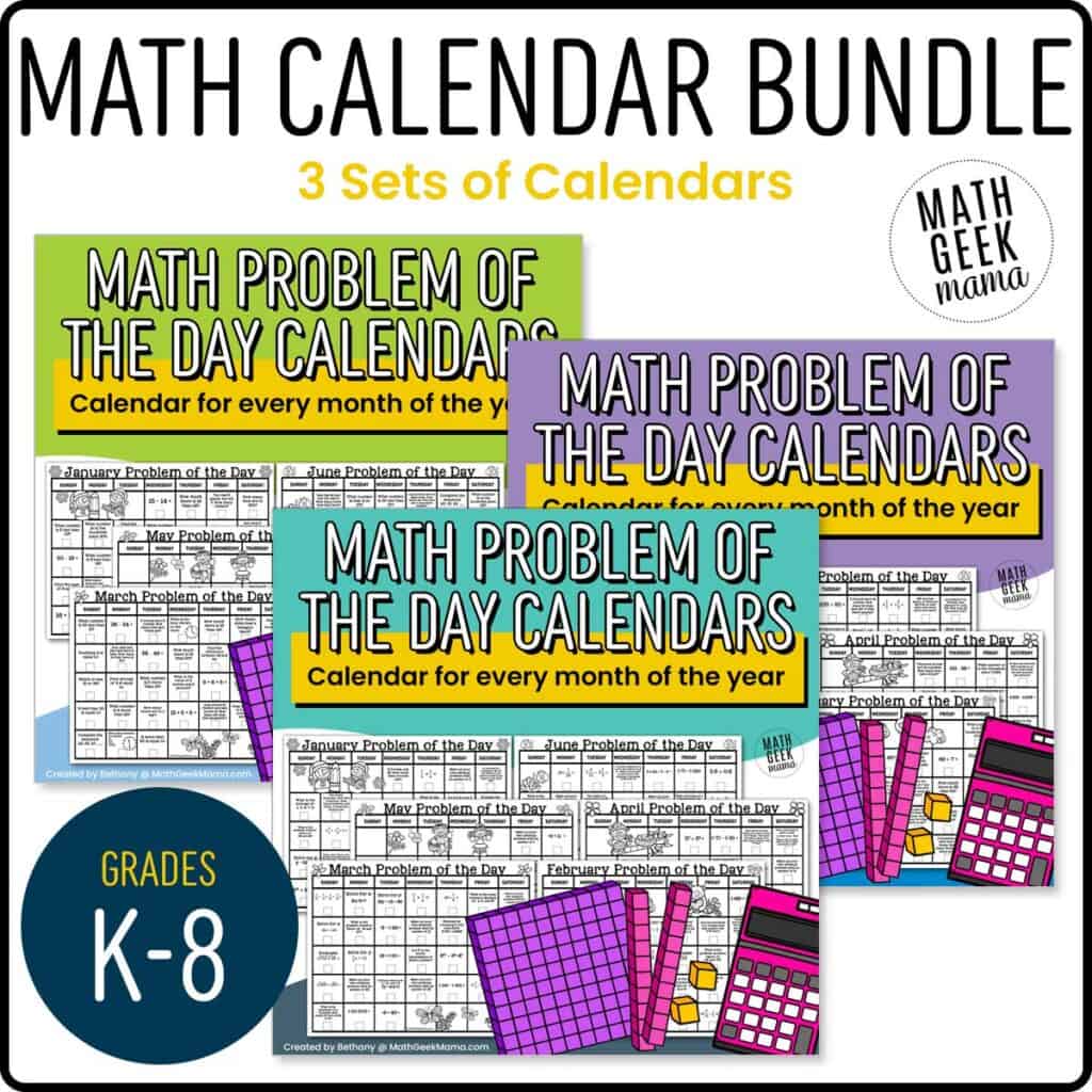 Math-Calendar-Bundle