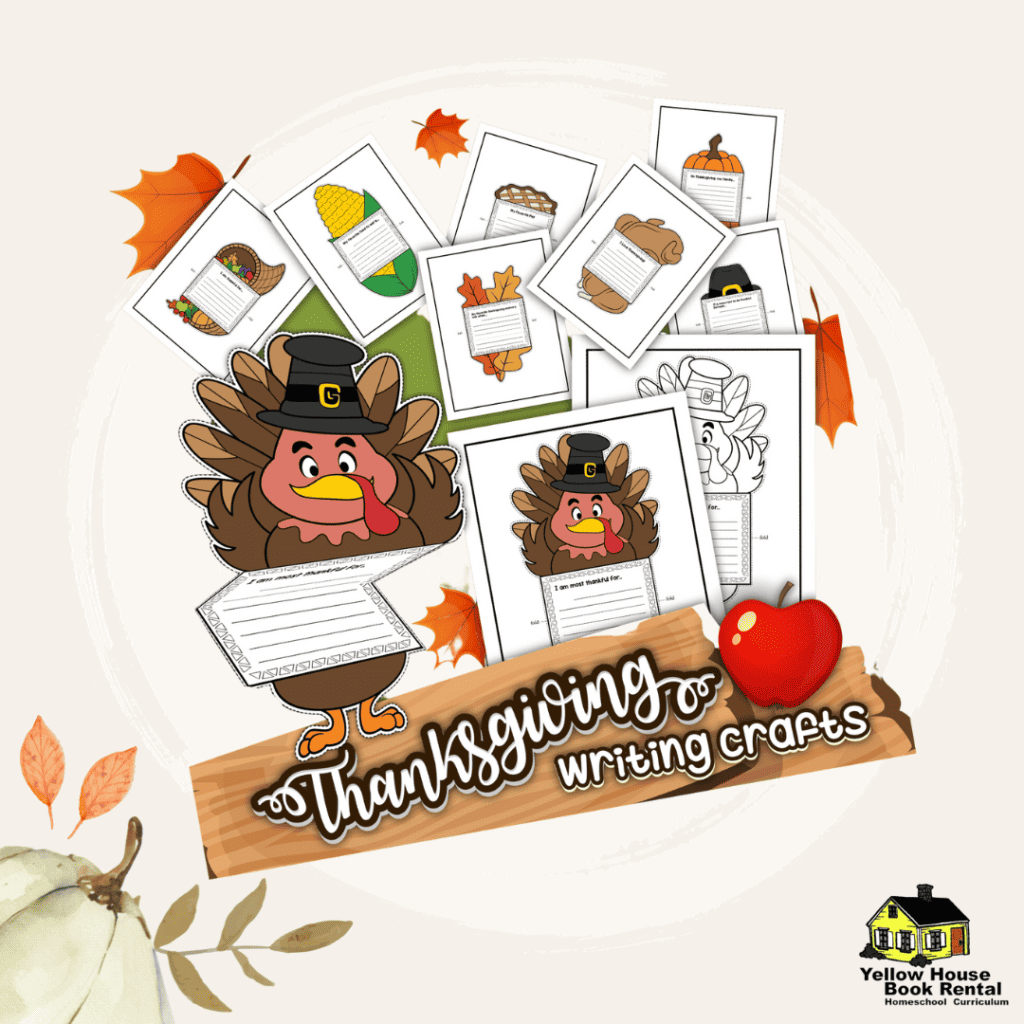 Thanksgiving Writing Crafts_ Prompts and Coloring